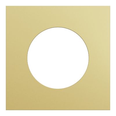 Plaque de finition 1 poste Odace 2025 Métal  effet laiton / noir - SCHNEIDER ELECTRIC