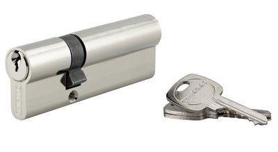 Cylindre de serrure standard 30 x 60 mm nickelé 3 clés THIRARD