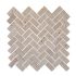 Mosaïque murale intérieur/extérieur chevron beige Cappadoce Classic 2,3x4,8 cm DISTRIMAT SUD