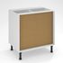 Caisson cuisine bas blanc L 80 x  H 70 x P 56 cm OFITRES