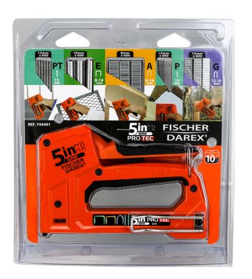 Kit agrafeuse métal 5 en 1 FISCHER DAREX