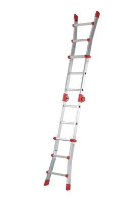 Echelle pliable multifonction télescopique 4 x 3 échelons 2,80 / 3,70 m ProfiStep Multi aluminium - HAILO