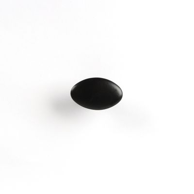 Bouton de meuble ovale noir mat 21 x 33 mm REI