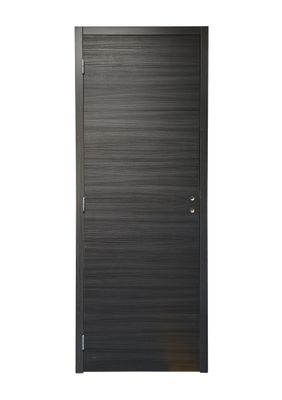 Bloc-porte postformé H.204 x l.83 cm décor mélaminé EBENE poussant droit - SMIS