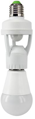 Douille électrique E27 avec détecteur de mouvement blanc - GAO