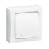 Interrupteur va-et-vient avec témoin lumineux en saillie Blanc - Les apparents LEGRAND