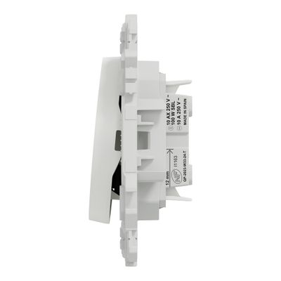 Interrupteur va-et-vient ou poussoir Odace 2025 blanc - SCHNEIDER ELECTRIC