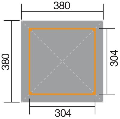 Tonnelle -  651 - 306 x 120 cm - bardeaux de toit inclus Livraison gratuite domicile WEKA