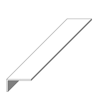 Cornière PVC blanc 29.5 x 53.6 x 2.4 mm longueur 2.5 m ALFER