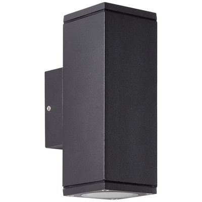 Applique extérieur 2 lumières GU10 Hally anthracite IP44 10W - BRILLIANT