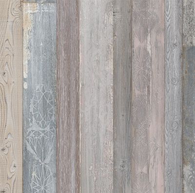 Lambris PVC Element 3D Patchwork Graphic - 8 x 375 x 2600 mm - GROSFILLEX