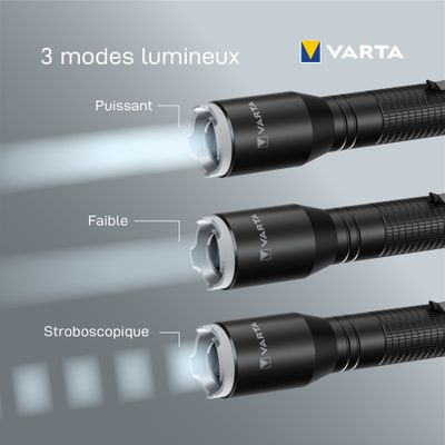 Lampe torche alu F20 pro 250 Lumens VARTA