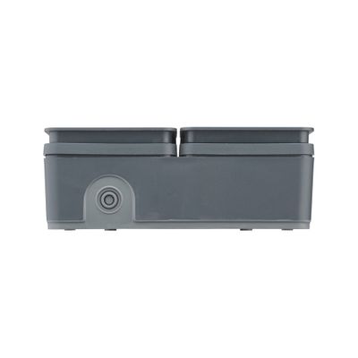 Double Prise 2 pôles+terre étanche IP55 horizontale anthracite Cyklone DEBFLEX