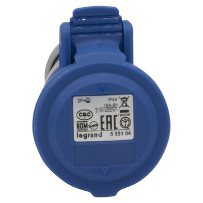 Prise électrique mobile industrielle femelle étanche IP44 2 pôles + terre 16A 200/250V - P17 LEGRAND