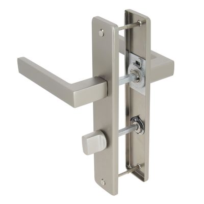 Poignées de porte sur plaques à condamnation Joffrin IV aluminium LINEA BERTOMANI