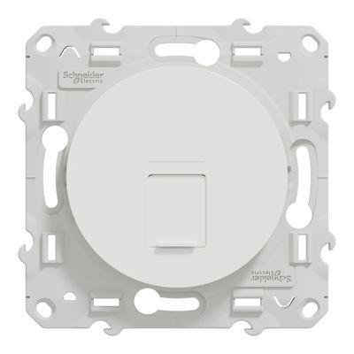Prise RJ45 grade 3 catégorie 6 blindé blanc - Odace 2011 SCHNEIDER ELECTRIC