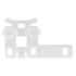 Conducteur standard en métal pour rail 24 x 16 mm Finition Blanc par 2 - MOBOIS