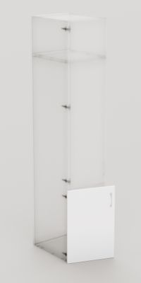 Porte battante Creo blanc 762 x 498 mm OFITRES