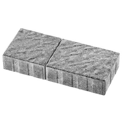 Pavé béton Montréal multiformats 15 x 15 cm / 15 x 20 cm gris nuancé - FABEMI