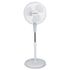 Ventilateur sur pied 40 cm oscillant inclinable blanc 60 W - EUREM