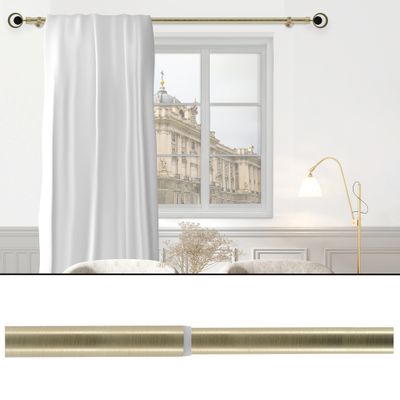 Tringle à rideaux en métal extensible de 1.60 m à 3 m diam 20mm Finition Doré - MOBOIS