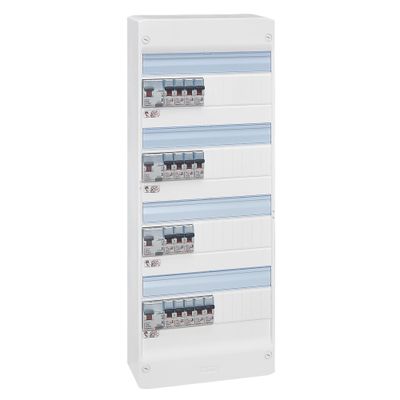 Tableau électrique pré-équipé 4 rangées peignable pour T5 et plus - Drivia LEGRAND