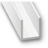 PROFILE PLAT ALUMINIUM LAQUE BLANC 15X15X15X1,5MM INT.12 2M CQFD