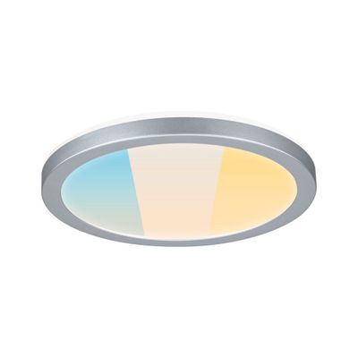 Plafonnier LED salle de bain IP44 1100 lumens lumière blanc variable Ø19cm Chrome - Atria Shine PAULMANN