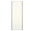 Porte de placard Blanc Nacré Structuré Profil gris H 248,5 x L 62,2 cm YNGENIO
