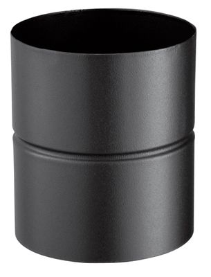 Adaptateur émaillé noir mat diamètre 130 mm femelle/femelle POUJOULAT