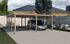 Carport double -  618 - 330 x 120 cm - toit en acier Livraison gratuite domicile WEKA
