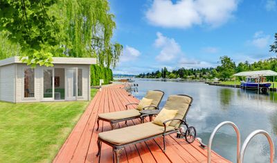 Abri de jardin  Bois Blanc Timo 14,8m2 Livraison à domicile incluse