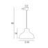 Suspension métal blanc E27 Ø30 cm CANTEEN - COREP