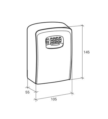 Boîte à clés à code noir THIRARD