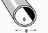 Tube rond aluminium brut 8 x 1 mm 1 m CQFD