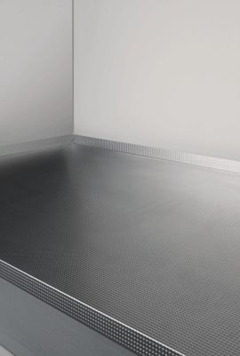 Plaque de protection aluminium sous évier 567 x 506 mm VOLPATO