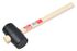 Maillet caoutchouc 340 g avec manche bois - ONSITE