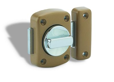 Verrou de meuble Alouette 50 mm à bouton doré THIRARD