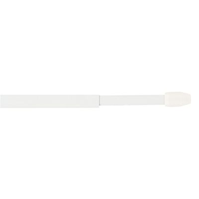 Tringle de vitrage plate extensible en métal de 30 à 50 cm Finition Blanc par 2 - MOBOIS