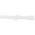 Kit tringle à rideaux en bois 2 m diam 28 mm Finition Blanc laqué - MOBOIS