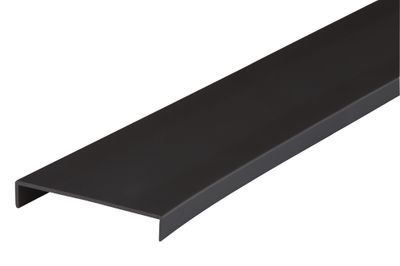 Nez de cloison large aluminium noir - Ép.10 x l.54 mm - L.2.60 m - SPTD