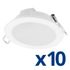 Spots encastrables LED Lea blanc 420 lumens blanc neutre par 10 - ARIC