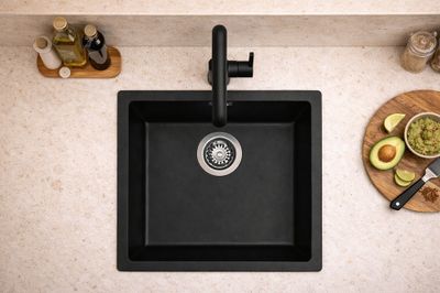 Evier de cuisine composite noir 45x45 cm 1 bac - NORD INOX