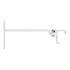 Support simple en métal pour rail 24 x 16 mm avancée 120 mm Finition Blanc par 2 - MOBOIS