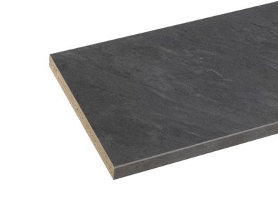 Plan de travail aggloméré hydrofuge startifié ardoise foncé - 38 x 640 x 2770 mm - AJ TIMBER