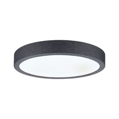 Plafonnier LED rond gris foncé 300mm 4000k 15W IP44 ALBIA FABRIC PAULMANN