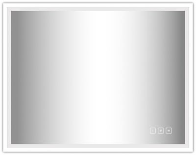 Miroir lumineux 75 x 90 cm Swann White MP GLASS