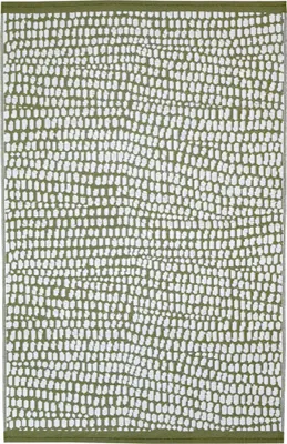 Tapis 160x240cm vert blanc JARDILINE
