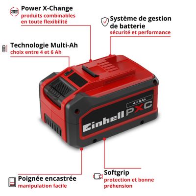 Batterie universelle 18 V 4,0 - 6,0 Ah Power X-Change Plus EINHELL