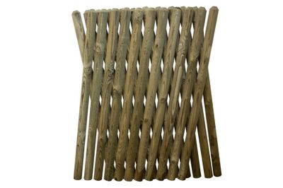 Clôture planche croisée pin brut traité autoclave - 800 x 2500 mm - DEBARGE